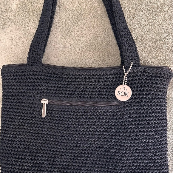 The Sak Handbags - The Sak Black Knit Tote Bag